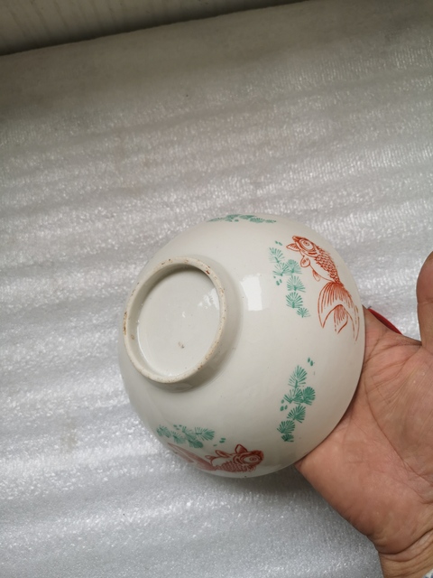 古玩陶瓷印花魚藻紋金玉滿堂碗拍賣,當(dāng)前價(jià)格228元