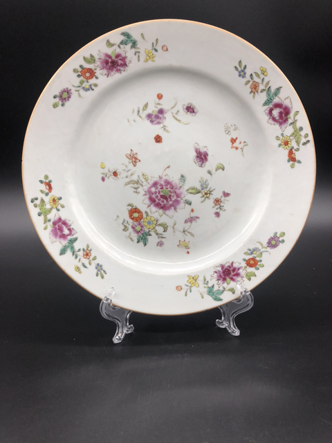 中国美術 古玩 粉彩花卉紋樣皿 中国美術 古玩 粉彩花卉紋樣皿 工芸品