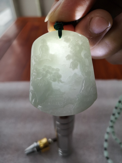 古玩玉器風景牌拍賣,當前價格350元