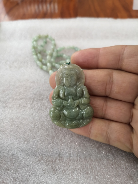 古玩玉器翠佛掛件拍賣，當前價格220元
