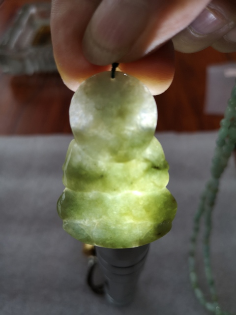 古玩玉器翠佛掛件拍賣，當前價格220元