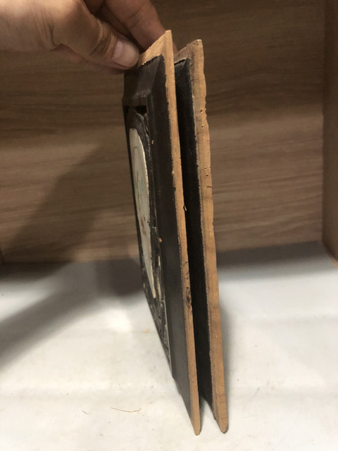 古玩陶瓷民國山水紋瓷板畫一對拍賣，當前價格600元