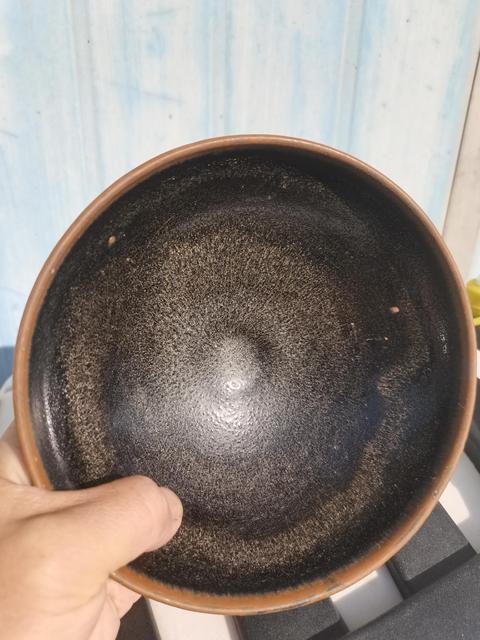 古玩陶瓷耀州窯建窯窯變兔毫釉大碗,金兔豪漂亮,帶鑒定證書拍賣,當前價格3888元