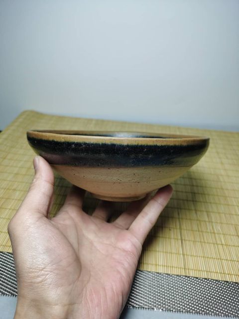 古玩陶瓷耀州窯建窯窯變兔毫釉大碗,金兔豪漂亮,帶鑒定證書拍賣,當前價格3888元