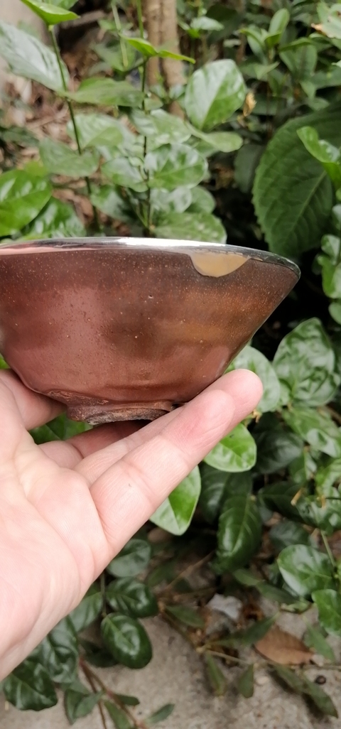 古玩陶瓷南宋建窯柿紅釉束口盞拍賣，當(dāng)前價(jià)格5000元