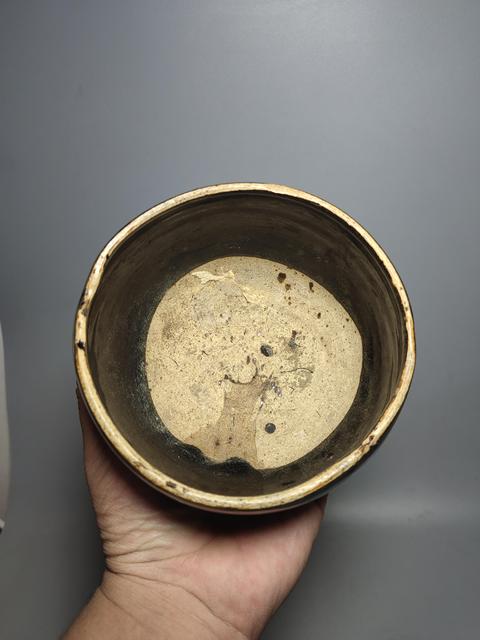 古玩陶瓷金元?兔豪釉缽拍賣，當前價格2000元