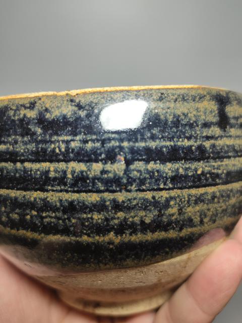 古玩陶瓷金元?兔豪釉缽拍賣，當前價格2000元