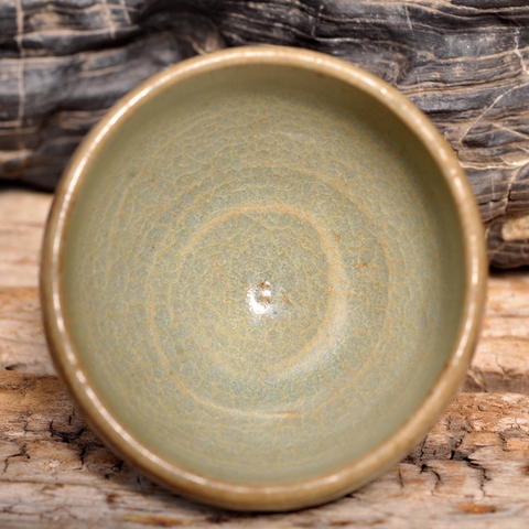 古玩陶瓷青釉杯拍賣，當(dāng)前價(jià)格2800元