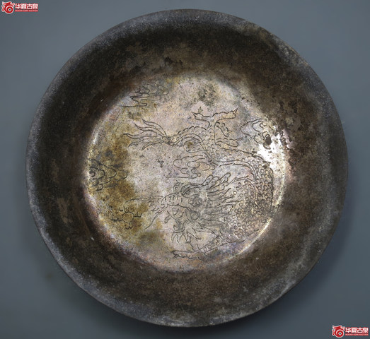 古玩雜項(xiàng)龍鳳紋盤拍賣，當(dāng)前價(jià)格2999元