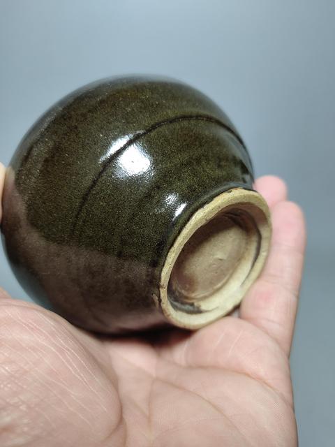 古玩陶瓷宋金耀州窯茶葉末釉茶入（茶器）拍賣，當前價格1999元