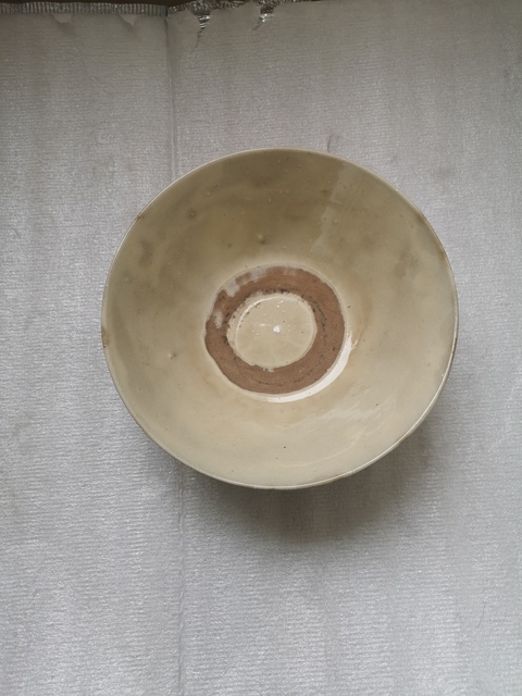 古玩陶瓷磁州窯系白釉唇口碗拍賣,當前價格450元