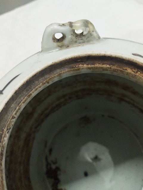 古玩陶瓷民國水彩山水紋茶壺拍賣,當前價格800元