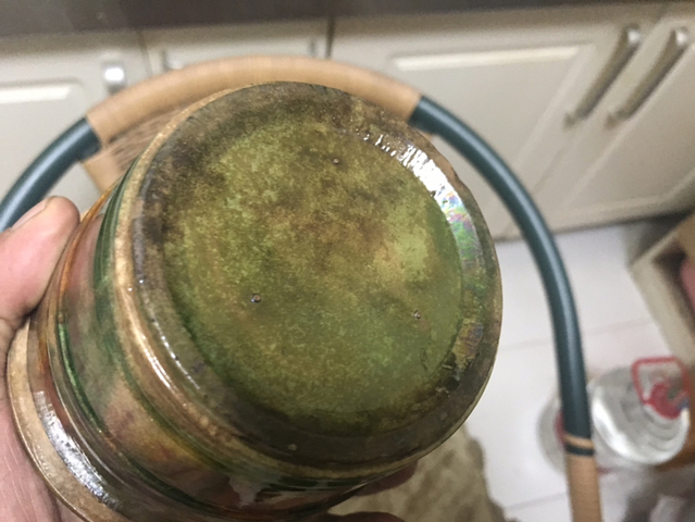 古玩陶瓷民國(guó).虎皮三彩蔗節(jié)罐拍賣，當(dāng)前價(jià)格1600元