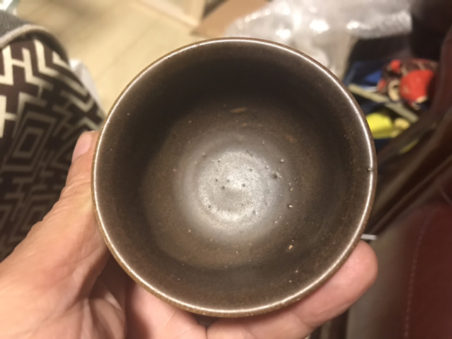 古玩陶瓷元?吉州窯系醬釉杯拍賣，當前價格1600元