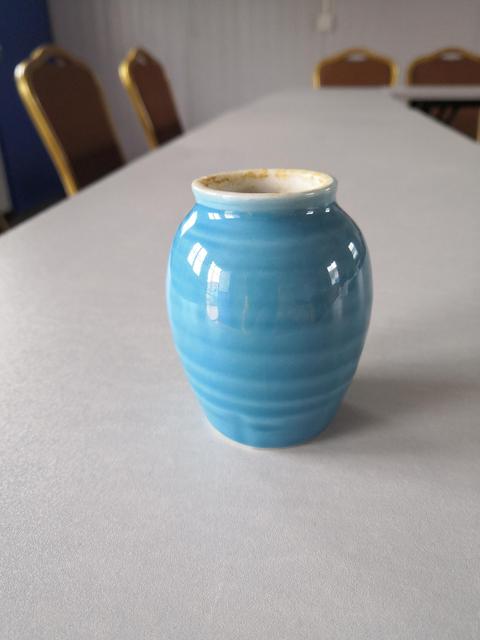 古玩陶瓷天藍釉小罐拍賣，當前價格500元