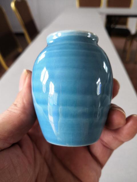 古玩陶瓷天藍釉小罐拍賣，當前價格500元