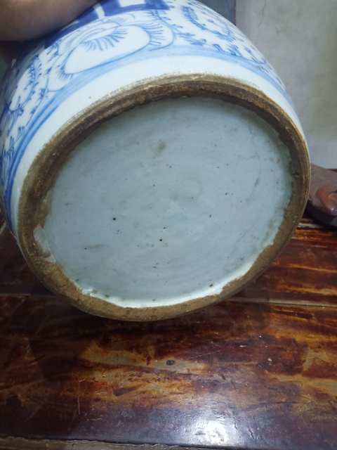 古玩陶瓷淡描青花纏枝蓮花三喜字紋罐拍賣，當前價格888元