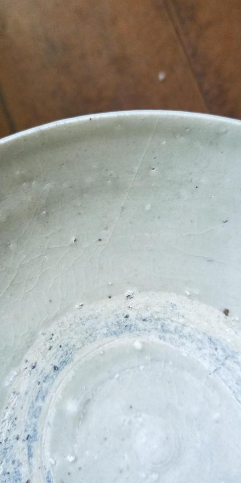 古玩陶瓷元代疊燒影青釉碗拍賣,當前價格999元