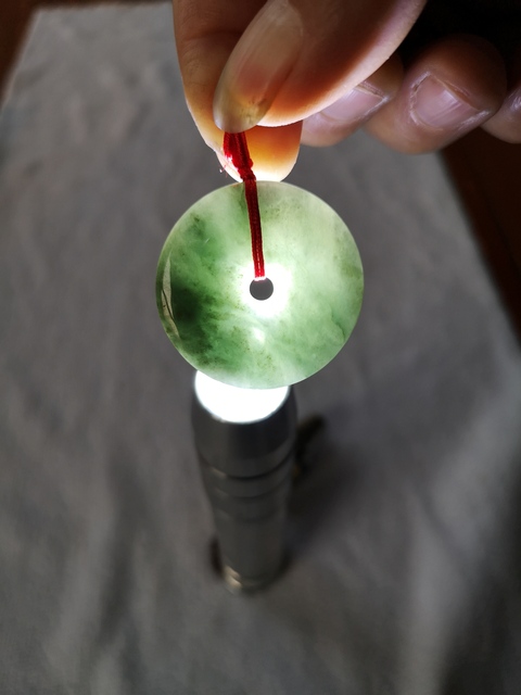 古玩玉器翠平安圈拍賣,當前價格150元