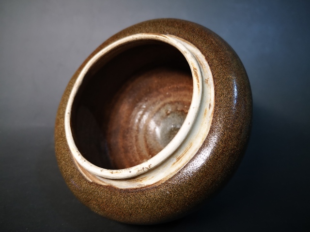 古玩陶瓷元代磁茶葉末釉罐拍賣，當(dāng)前價格500元
