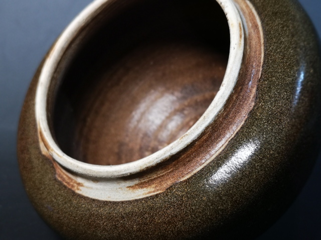 古玩陶瓷元代磁茶葉末釉罐拍賣，當(dāng)前價格500元
