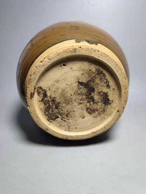 古玩陶瓷元代?紫金釉雙系罐拍賣，當前價格3580元