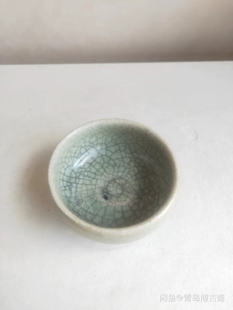 古玩陶瓷元末明初龍泉臥足杯拍賣,當前價格1380元