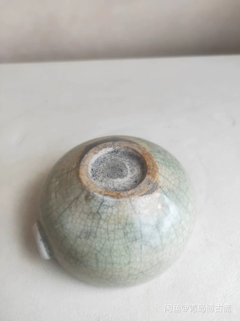 古玩陶瓷元末明初龍泉臥足杯拍賣,當前價格1380元