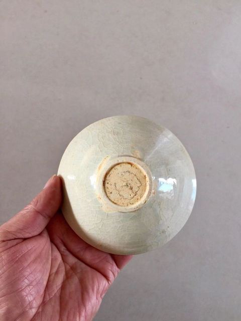 古玩陶瓷景德鎮窯系青白釉斗笠盞拍賣，當前價格2800元