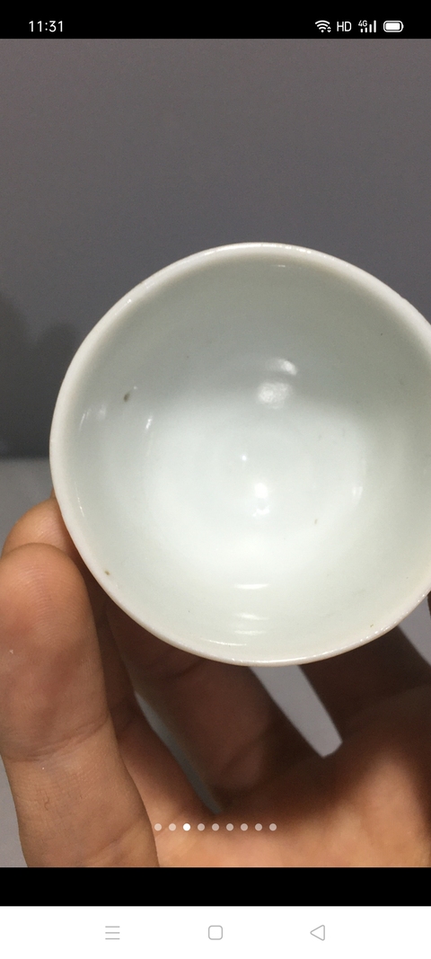 古玩陶瓷德化白瓷貼塑梅花高足杯【鴿子勿擾】拍賣,當前價格499元