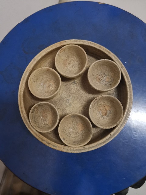 古玩陶瓷青釉六盞盤拍賣，當前價格1000元