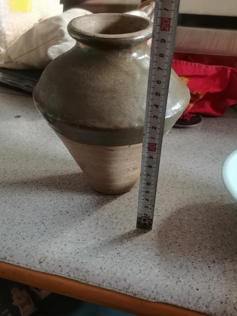 古玩陶瓷明代?茶葉末釉敞口梅瓶拍賣，當(dāng)前價格1550元