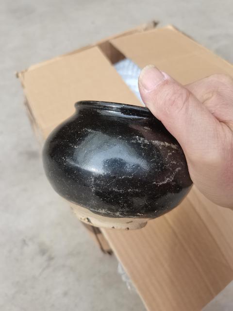 古玩陶瓷磁州窯黑釉茶入,磁州窯到代的真品拍賣,當(dāng)前價格1666元