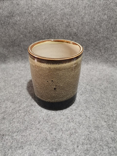 古玩陶瓷磁州窯褐釉窯變筆筒拍賣，當前價格500元