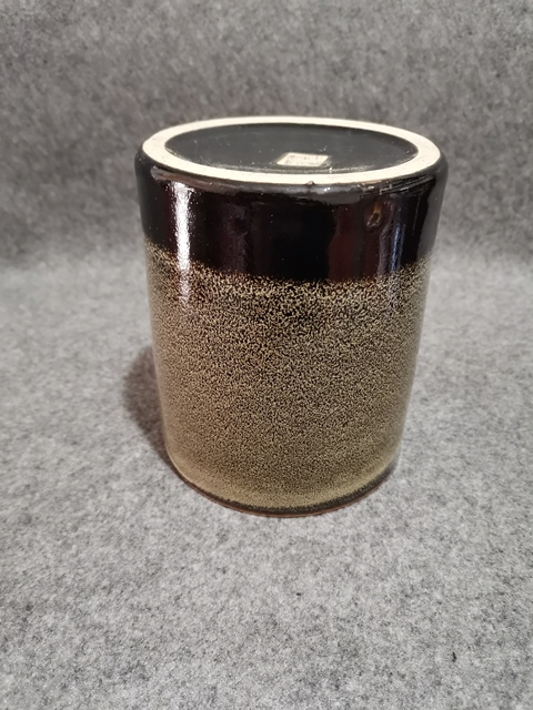 古玩陶瓷磁州窯褐釉窯變筆筒拍賣，當前價格500元