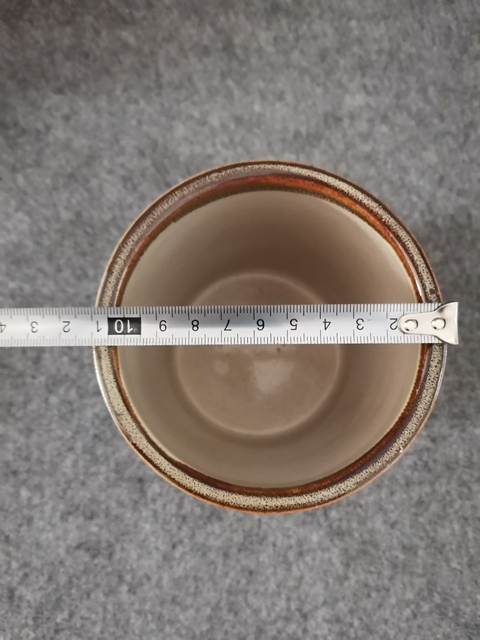 古玩陶瓷磁州窯褐釉窯變筆筒拍賣，當前價格500元