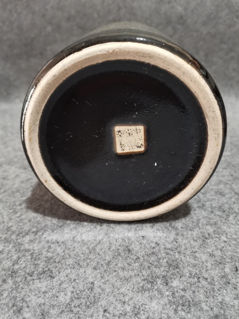 古玩陶瓷磁州窯褐釉窯變筆筒拍賣，當前價格500元