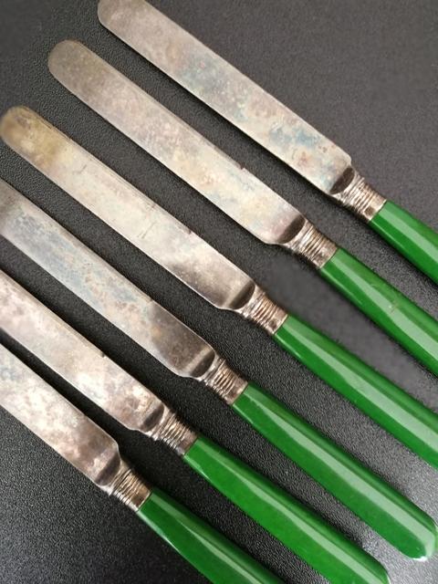 古玩雜項老銀刀6把拍賣，當前價格1980元