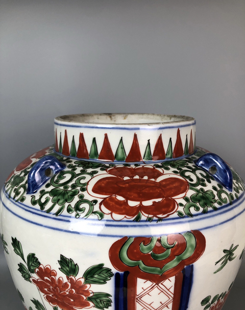 古玩陶瓷五彩罐拍賣,當(dāng)前價格88000元