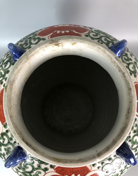 古玩陶瓷五彩罐拍賣,當(dāng)前價格88000元