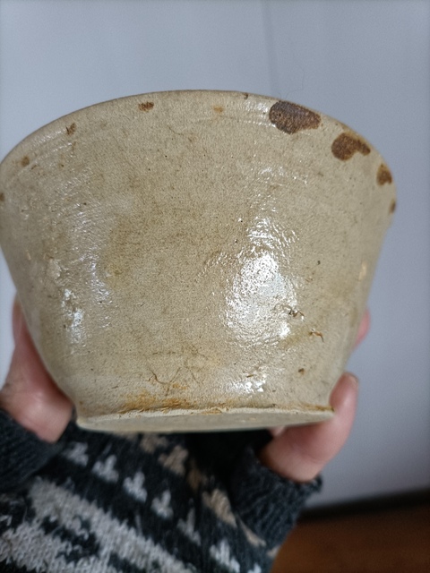 古玩陶瓷越窯系青瓷點彩碗拍賣，當前價格1999元
