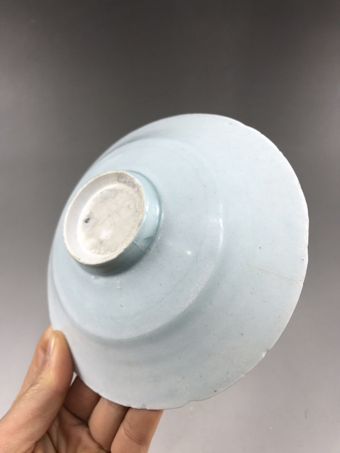 古玩陶瓷南宋湖田窯刻牡丹花六缺筆洗拍賣，當前價格2200元