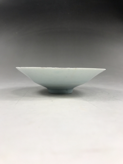 古玩陶瓷南宋湖田窯刻牡丹花六缺筆洗拍賣，當前價格2200元
