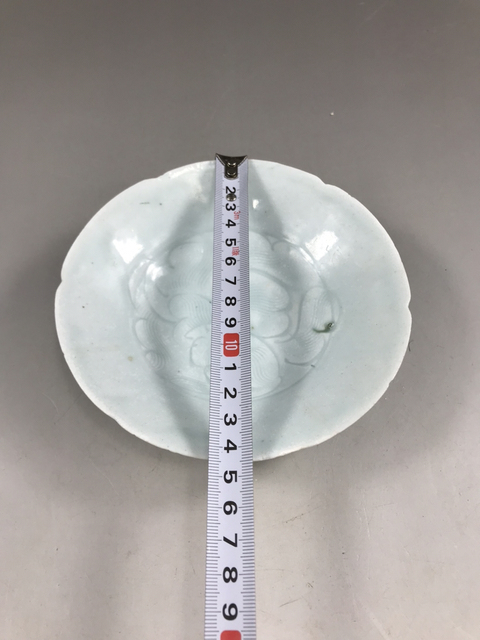 古玩陶瓷南宋湖田窯刻牡丹花六缺筆洗拍賣，當前價格2200元