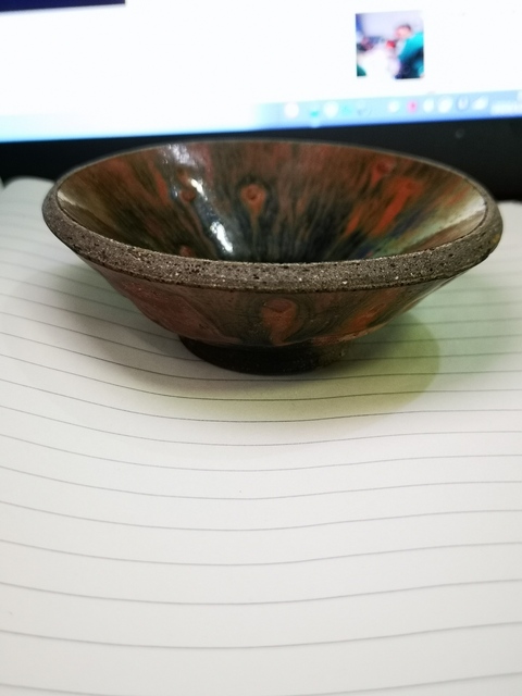 古玩陶瓷宋代建窯柿紅釉兔毫盞（960年-1279年）拍賣，當前價格999元