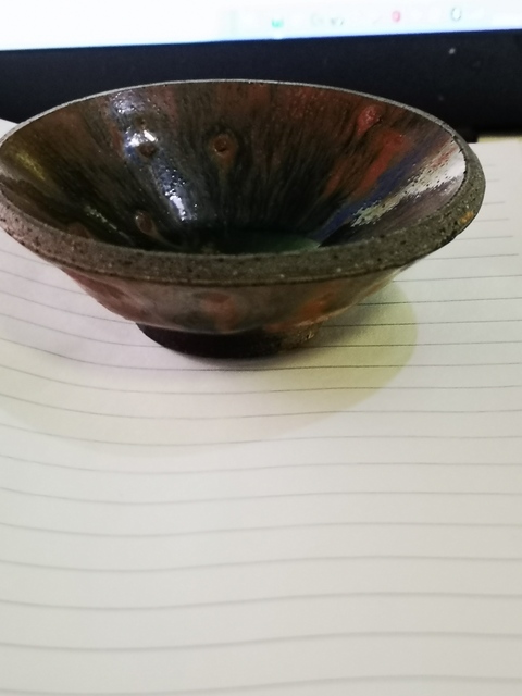 古玩陶瓷宋代建窯柿紅釉兔毫盞（960年-1279年）拍賣，當前價格999元