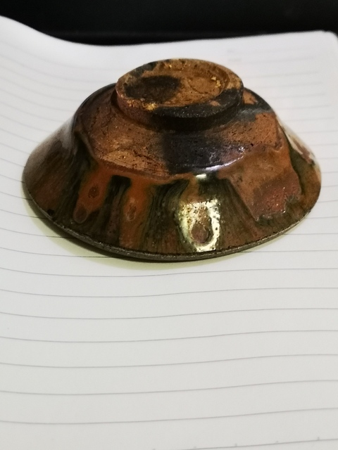 古玩陶瓷宋代建窯柿紅釉兔毫盞（960年-1279年）拍賣，當前價格999元