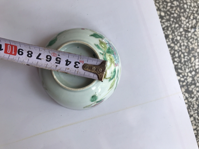 古玩陶瓷清晚期粉彩花卉紋吉祥如意碗拍賣,當前價格2887元
