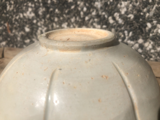 古玩陶瓷宋.邢窯青白瓷花口盤拍賣,當前價格4500元