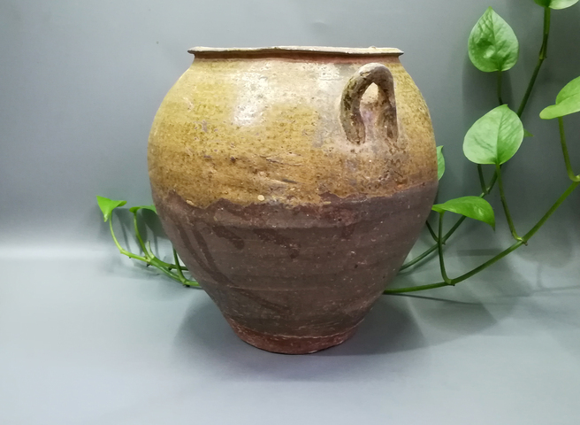 古玩陶瓷宋青釉雙系大罐拍賣，當前價格1888元